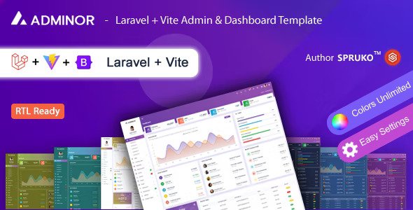 Adminor Laravel Admin & Dashboard Template