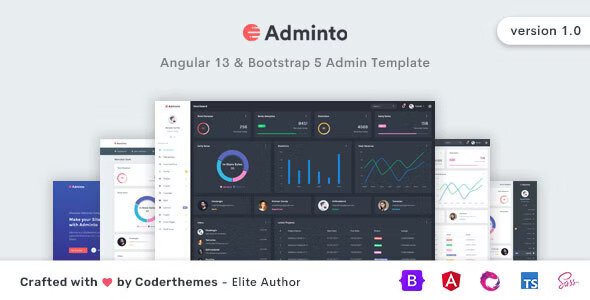 Adminto Angular Admin & Dashboard Template