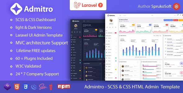 Admitro Laravel Admin Template