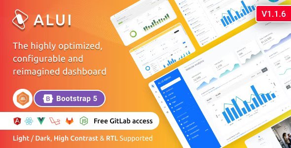 ALUI Bootstrap Responsive Admin Dashboard Template Theme