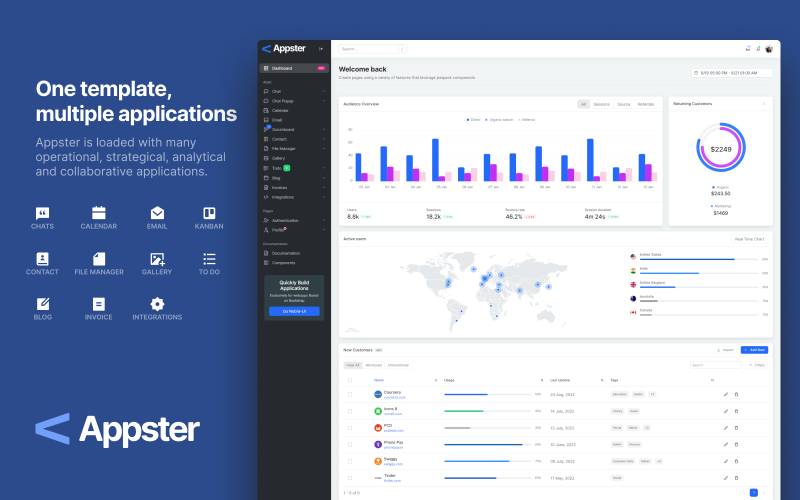 Appster Admin CRM Application Template