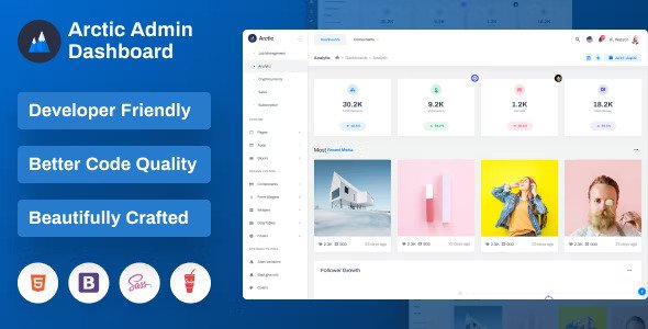 Arctic Bootstrap Admin Dashboard Template