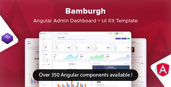 Bamburgh Angular Bootstrap Admin Dashboard & UI Kit Template