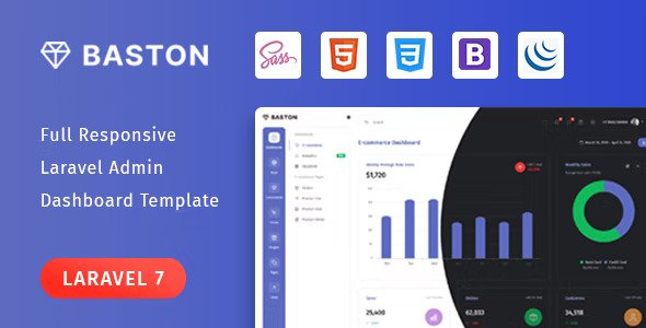 Baston Laravel Admin Template