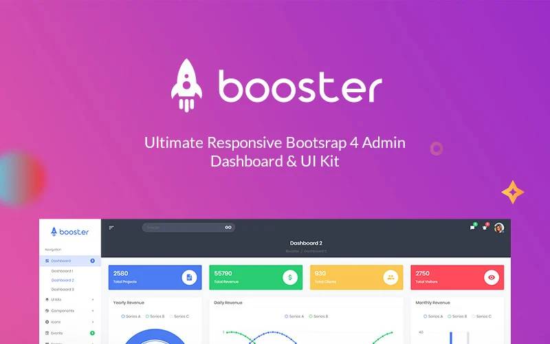 Booster Bootstrap Laravel Dashboard Admin Template