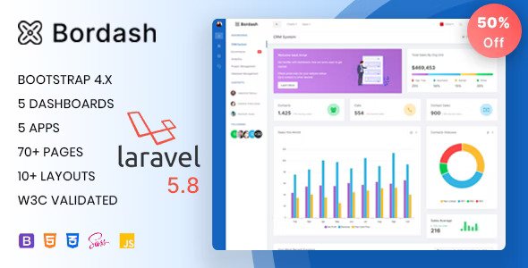 Bordash Laravel Admin Template