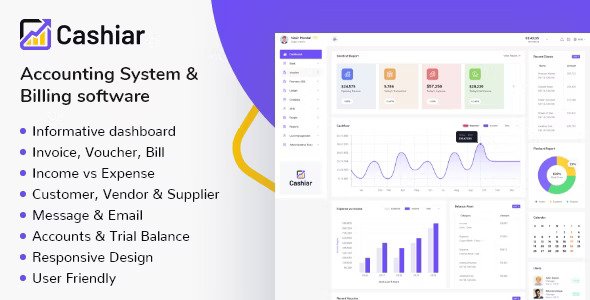 Cashier Angular Accounting Admin Template