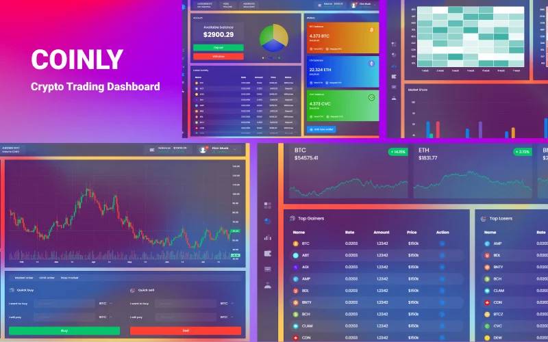 Coinly Cryptocurrency Exchange Dashboard HTML Template