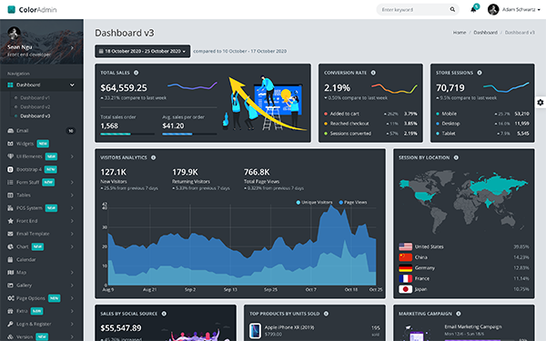 Color Admin Admin Template