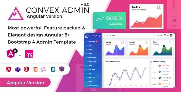 Convex Angular Bootstrap Admin Dashboard Template