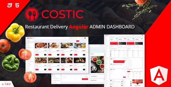 Costic Food Admin Dashboard Angular Template