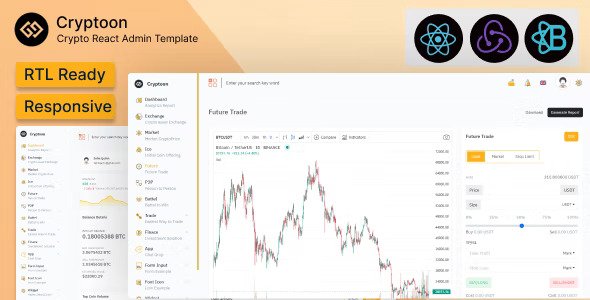 Cryptoon Crypto React Admin Template