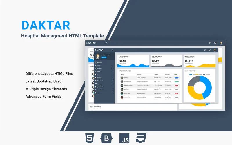 Daktar Hospital Managment HTML Template