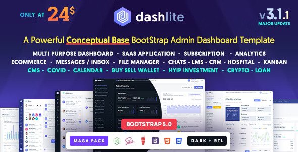 DashLite Bootstrap Responsive Admin Dashboard Template