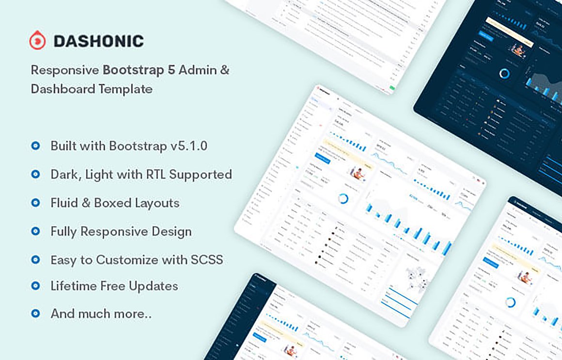 Dashonic Bootstrap Admin Template