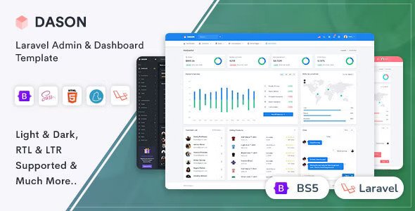 Dason Laravel Admin & Dashboard Template