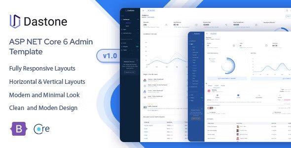 Dastone ASP.NET Core Admin & Dashboard Template