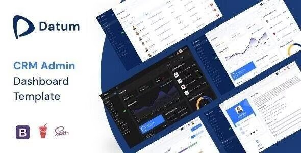 Datum React, Vue, Laravel, HTML CRM Admin Dashboard Template