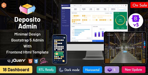 Deposito Warehouse Responsive Bootstrap Admin Dashboard