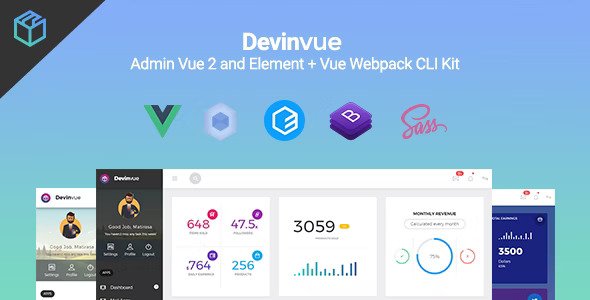 Devinvue Admin Vue and Element Vue Webpack CLI Kit