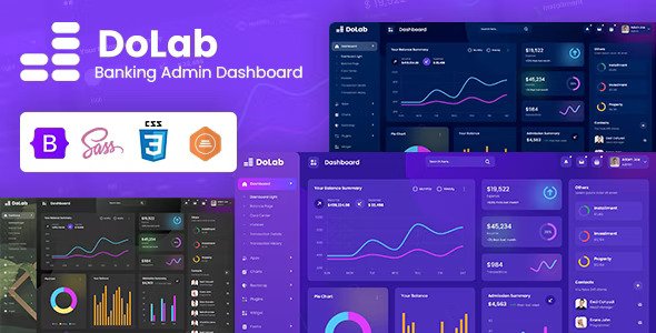 Dolab Personal Banking Admin Dashboard Bootstrap Template