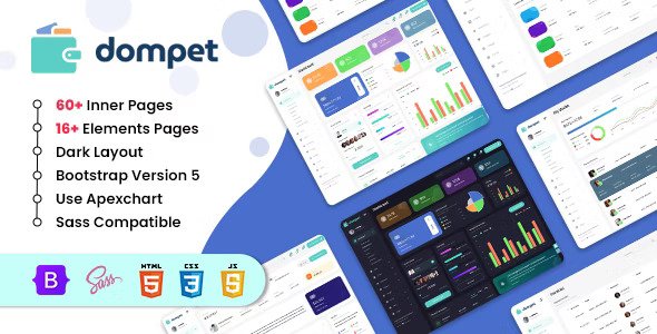 Dompet Payment Admin Dashboard Bootstrap Template