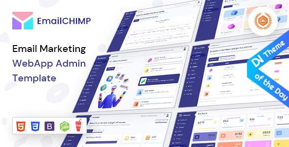 EmailChimp VueJS, Laravel, HTML Marketing Tool Admin Template