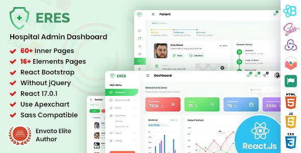 ERES Hospital Admin Dashboard React Redux Template