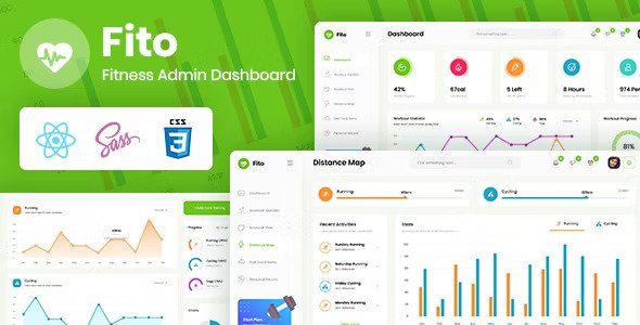 Fito React Redux Fitness Admin Dashboard Template