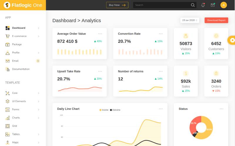 Flatlogic One React Template