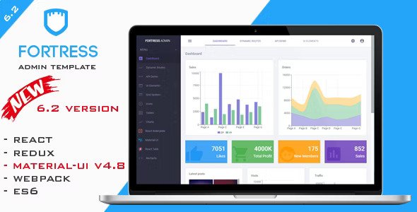 Fortress React Admin Template