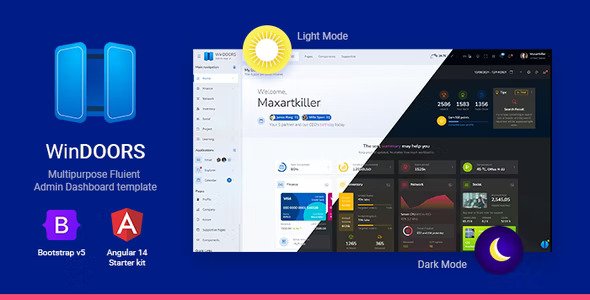 Getwindoors Multipurpose Admin Dashboard HTML template