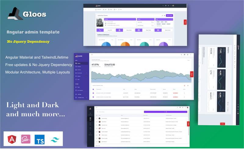 Gloos Angular Admin Template