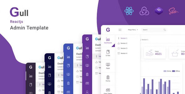 Gull React Bootstrap Admin Dashboard Template