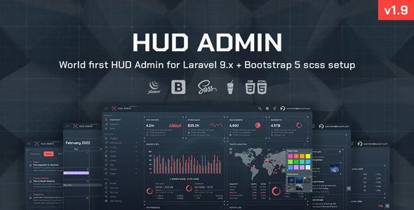 HUD Laravel Bootstrap Admin Template