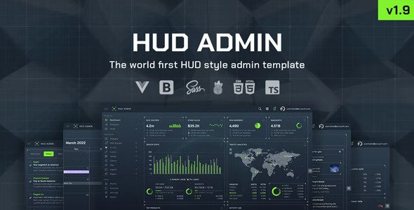 HUD Vue three Bootstrap Admin Template