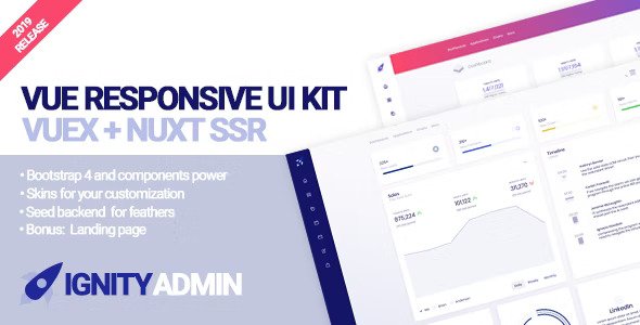 Ignity Bootstrap Vuex Nuxt Dashboard Template