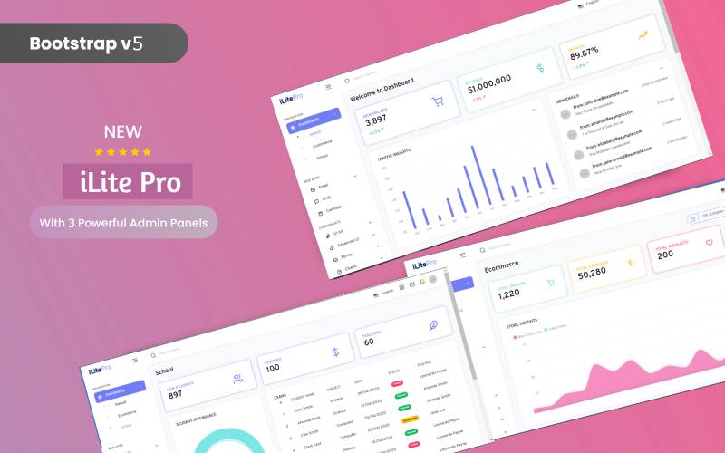 iLite Pro Responsive Bootstrap Admin Template