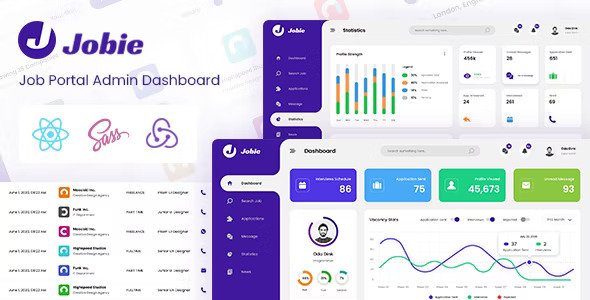 Jobie Job Portal React Redux Admin Dashboard