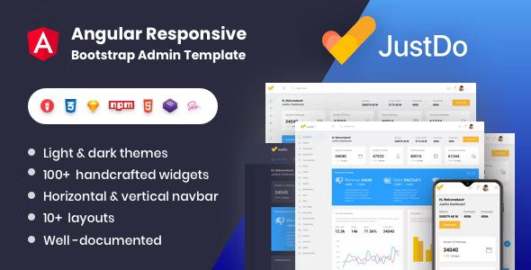 JustDo Angular Responsive Bootstrap Admin Template