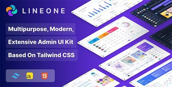 Lineone Multipurpose Tailwind CSS Admin Template based on HTML, HTML Laravel