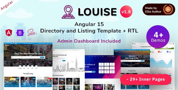 Louise Directory Listing Angular Functional Template Admin Panel