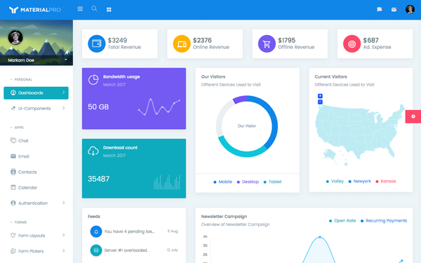 MaterialPro React Admin Template