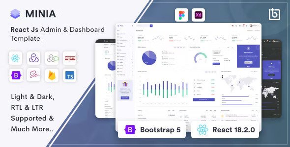 Minia React Admin & Dashboard Template