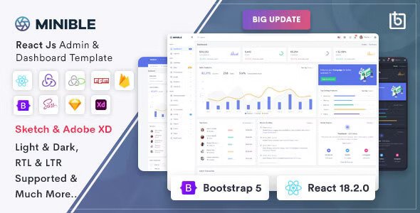 Minible React Admin & Dashboard Template