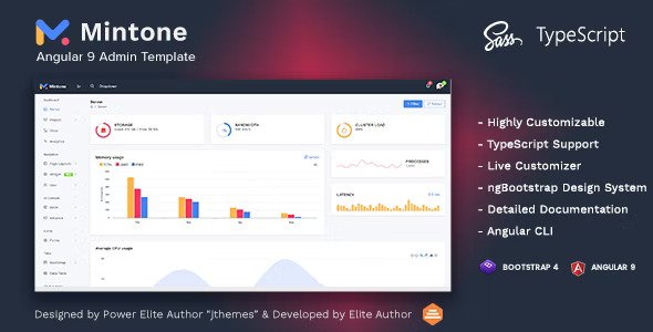 Mintone Angular Admin Template