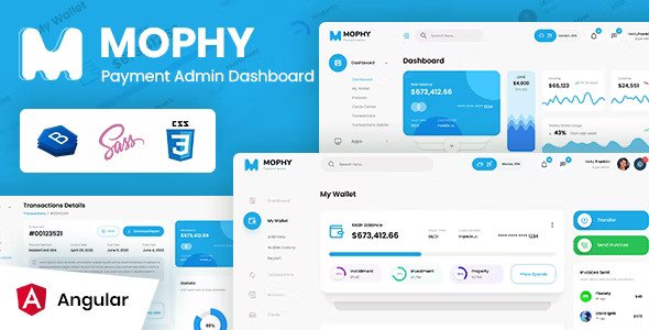 MOPHY Payment Angular Admin Dashboard Template