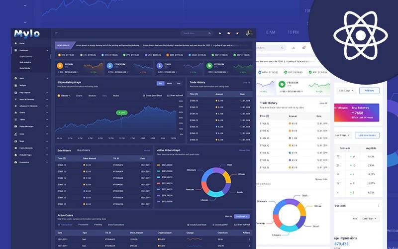 Mylo React JS Admin Dashboard Template