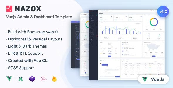 Nazox Vuejs Admin & Dashboard Template