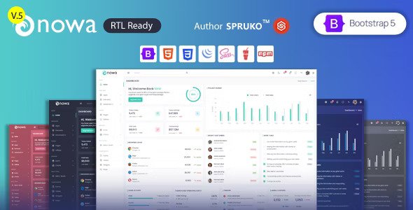 Nowa Bootstrap Admin & Dashboard HTML Template